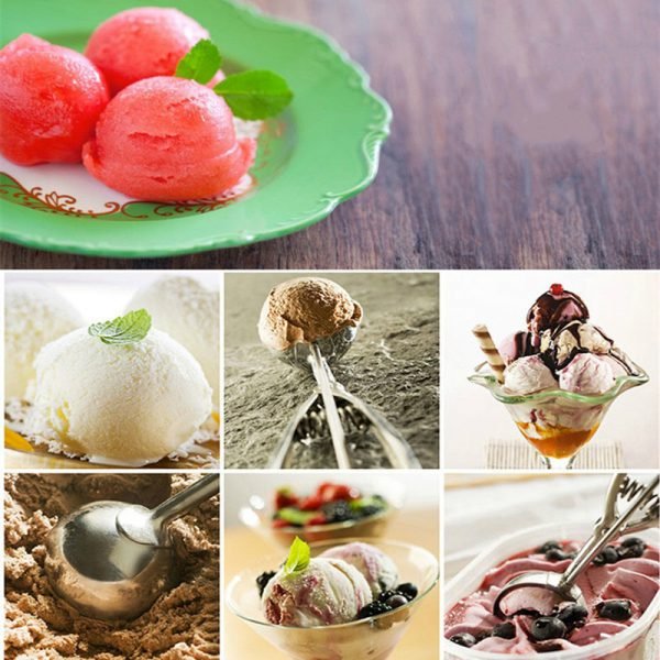 Stainless Steel Spoon Kitchen Ice Cream Mashed Potatoes Watermelon Jelly Yogurt Cookies Spring Handle Scoop Kitchen Accessories - Image 5