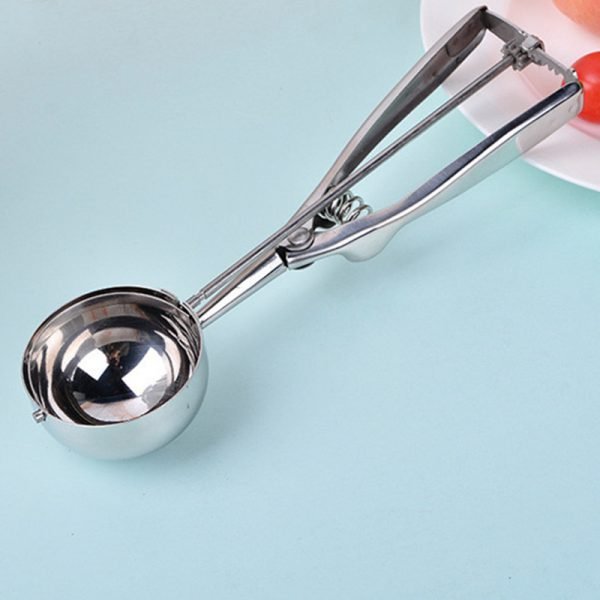 Stainless Steel Spoon Kitchen Ice Cream Mashed Potatoes Watermelon Jelly Yogurt Cookies Spring Handle Scoop Kitchen Accessories - Image 2