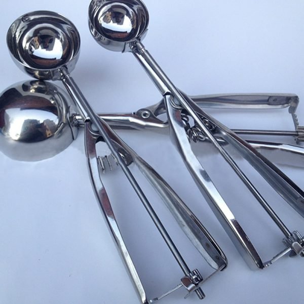 Stainless steel spoon kitchen ice cream mashed potatoes watermelon jelly yogurt cookies spring handle scoop kitchen accessories - Image 6
