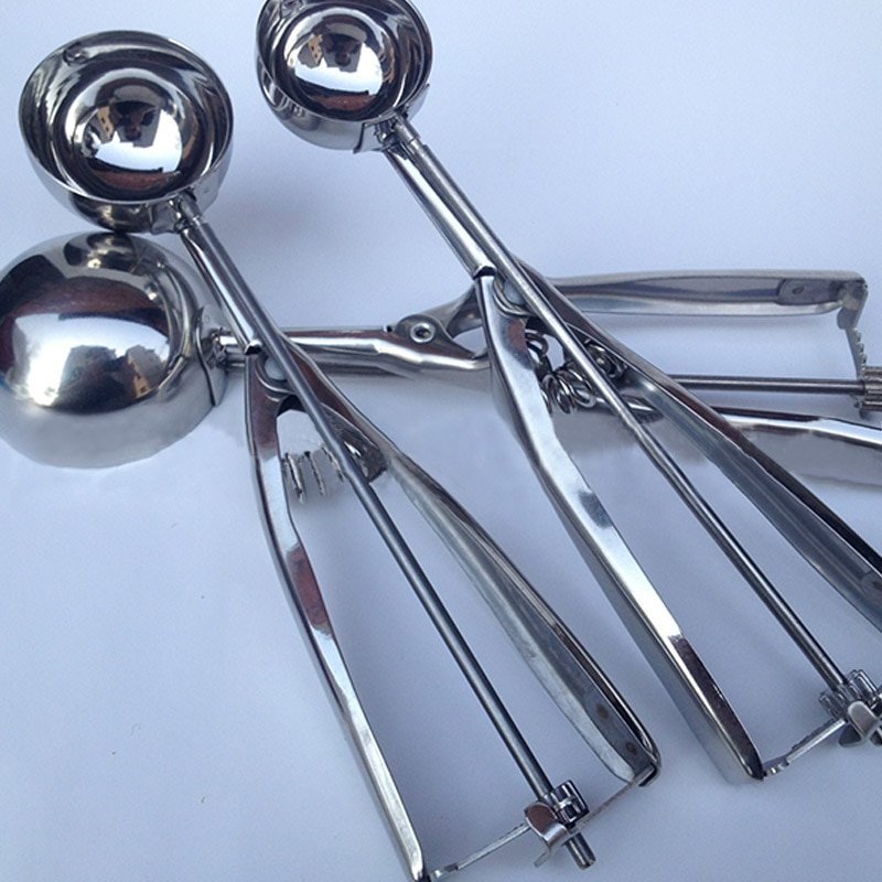 Stainless steel spoon kitchen ice cream mashed potatoes watermelon jelly yogurt cookies spring handle scoop kitchen accessories - Image 6