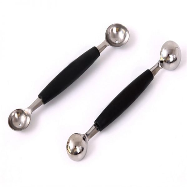 Stalinless Steel Multifunction Dual Double-end Melon Ice Cream Spoon Sorbet Dessert Dig Ball Spoon Fruit Scoop Kitchen Cook Tool - Image 4