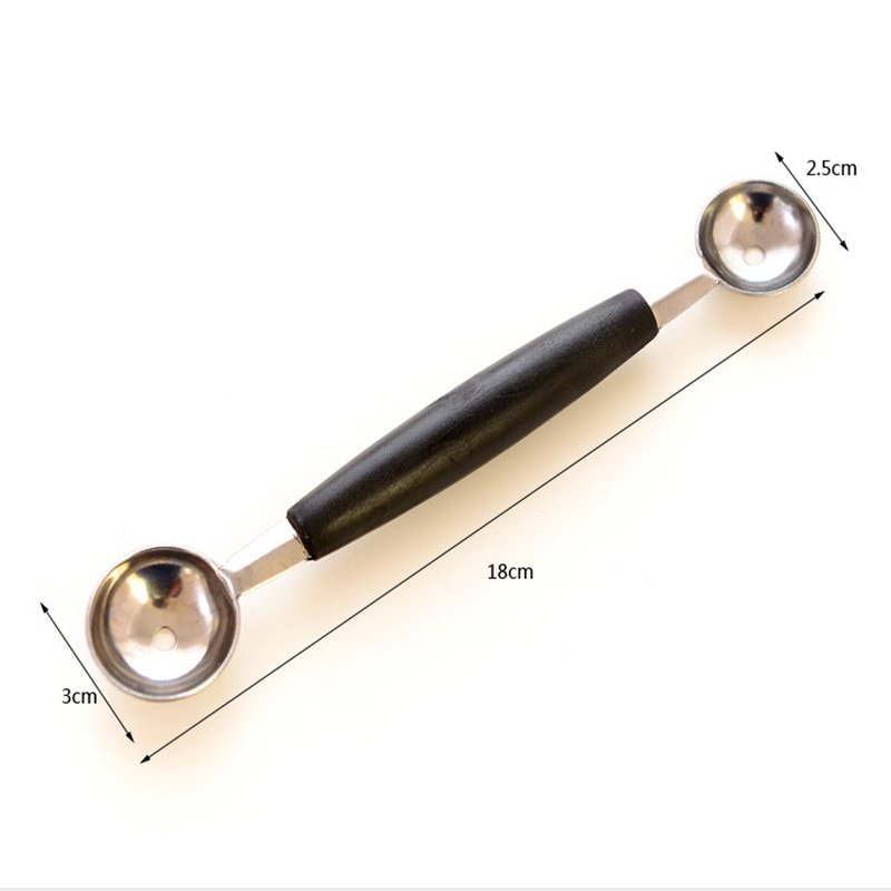 Stalinless Steel Multifunction Dual Double-end Melon Ice Cream Spoon Sorbet Dessert Dig Ball Spoon Fruit Scoop Kitchen Cook Tool - Image 6