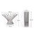 Storage Fold Fruit Bowl Basket Household Kitchen Accessories Rotate Strainer Fashion Plate Tray Stainless Steel - Image 4