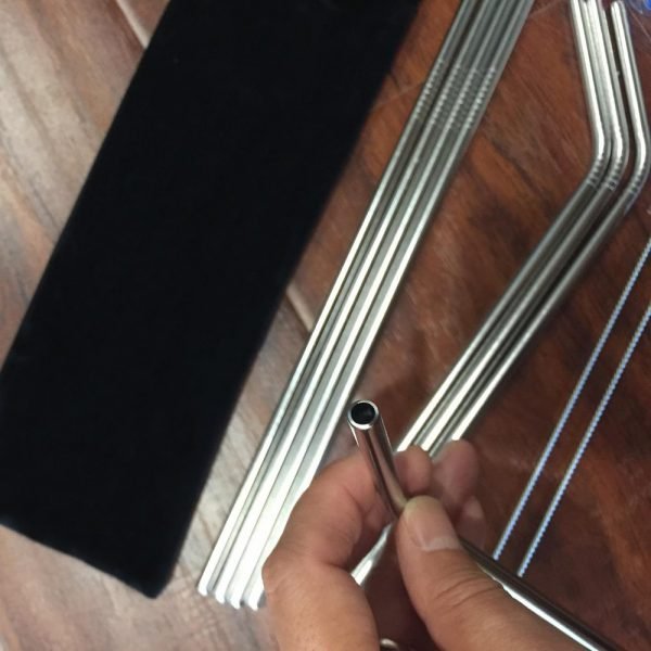 UPORS 4/8Pcs Reusable Drinking Straw High Quality 304 Stainless Steel Metal Straw with Cleaner Brush For Mugs 20/30oz - Image 2