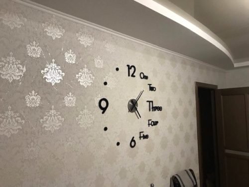 Modern Design Large Wall Clock  For Living Room And Home Decor photo review