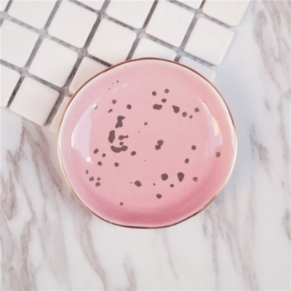 WOWCC Nordic Style Decoration Plate Pink Ceramic Cup Snacks Fruit Plates Dessert Bowl Dishes Bone China Dinnerware Accessories - Image 4