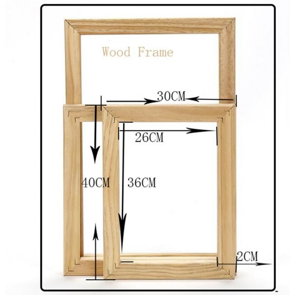 Wood frame for canvas oil painting Factory Price Wood frame for canvas oil painting nature wood DIY frame picture inner frame - Image 4