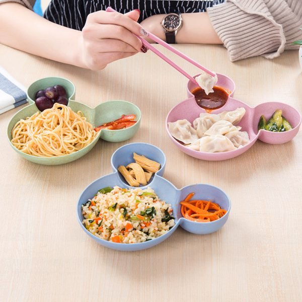 YINUO Children Gifts Cutlery Plate Fruit Snacks Dried Fruit Plates Fruit Bowl Dessert Dishes Dinnerware New Year Decorations - Image 2