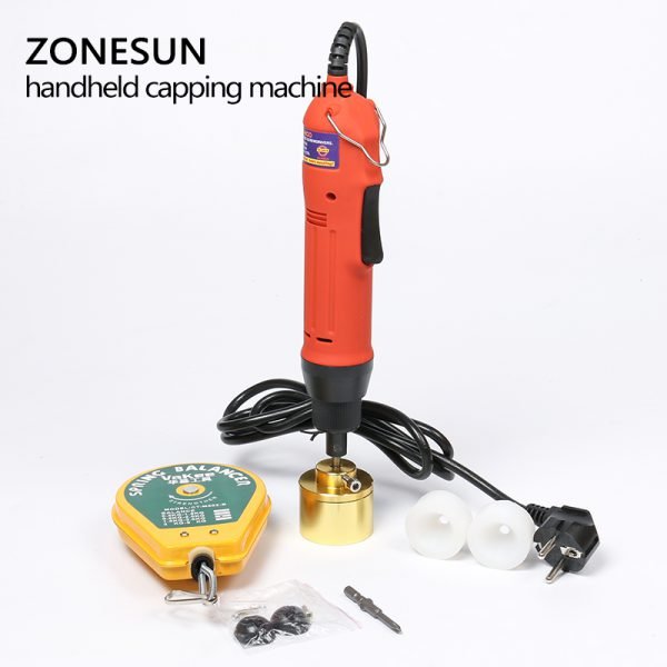 ZONESUN 100% Warranty Portable automatic electric bottle capping machine, Cap screwing Machine(10-30MM) - Image 6