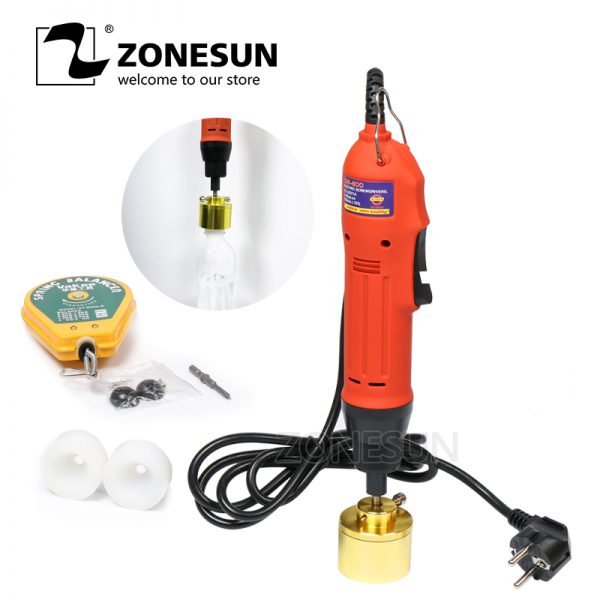 ZONESUN 100% Warranty Portable automatic electric bottle capping machine, Cap screwing Machine(10-30MM)