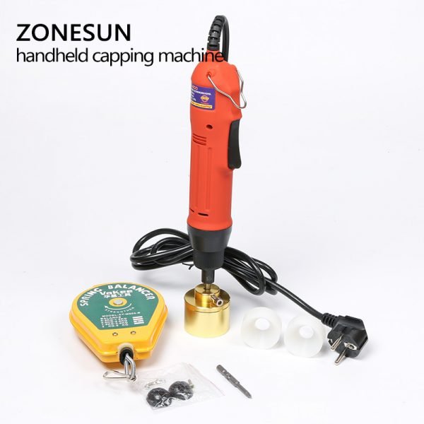 ZONESUN 100% Warranty SG-1550 Portable automatic electric bottle capping machine Cap screwing Machine electric cap sealing - Image 2