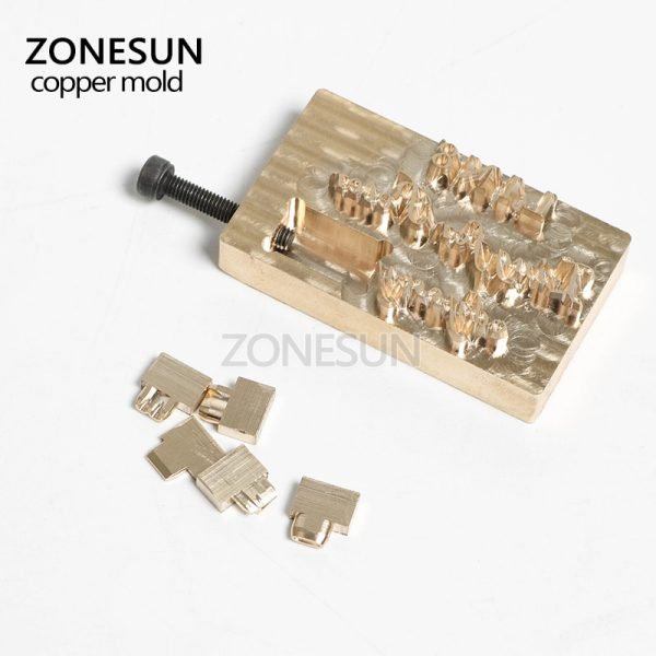 ZONESUN Brass copper stamping machine mold, leather stamp mold die cut emboss mold, brass copper mold, leather bronzing die cut - Image 4