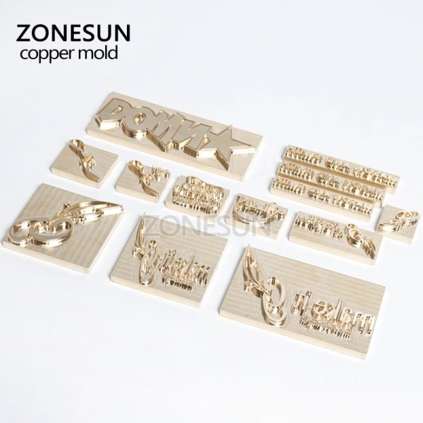 ZONESUN Brass copper stamping machine mold, leather stamp mold die cut emboss mold, brass copper mold, leather bronzing die cut - Image 5