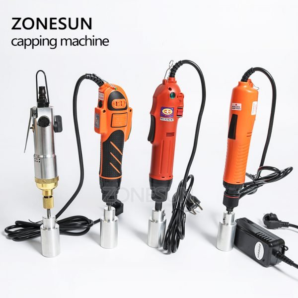 ZONESUN Optional Mix Up Capping Machine Portable Automatic Electric With Security Ring Bottle Capper Screwing Sealing Machine - Image 3