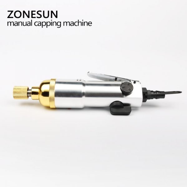 ZONESUN Pneumatic bottle capping machine hand held screwing capping machine manual aircrew driver bottle capper tools - Image 5