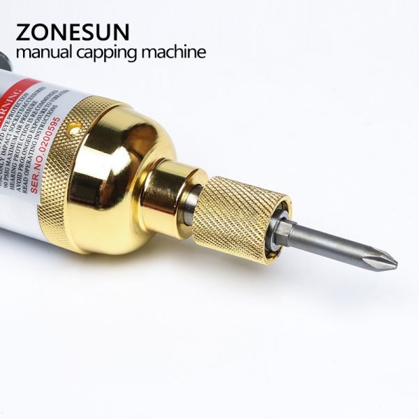 ZONESUN Pneumatic bottle capping machine hand held screwing capping machine manual aircrew driver bottle capper tools - Image 6