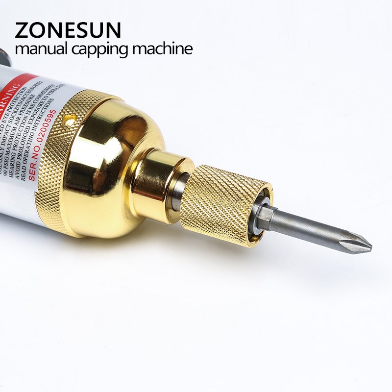 ZONESUN Pneumatic bottle capping machine hand held screwing capping machine manual aircrew driver bottle capper tools - Image 6