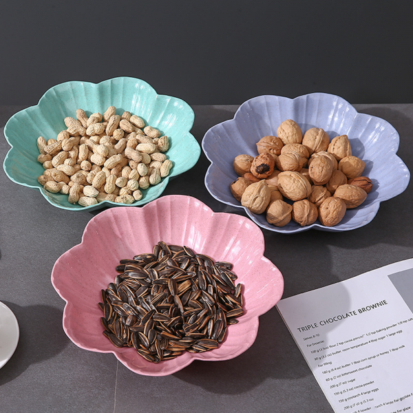 office snack plate Household fruit bowl living room coffee table plastic small fruit plate candy dish dried fruit plate LM222940 - Image 2