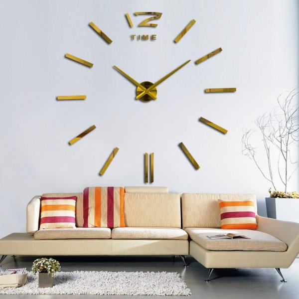 special offer 3d big acrylic mirror wall clock brief diy quartz watch still life clocks home decoration living room stickers - Image 4