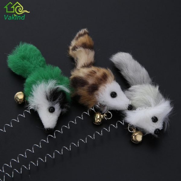 1/3Pcs Funny Cat Toys Elastic Feather False Mouse Bottom Sucker Toys for Cat Kitten Playing Pet Seat Scratch Toy Pet Cat Product - Image 4