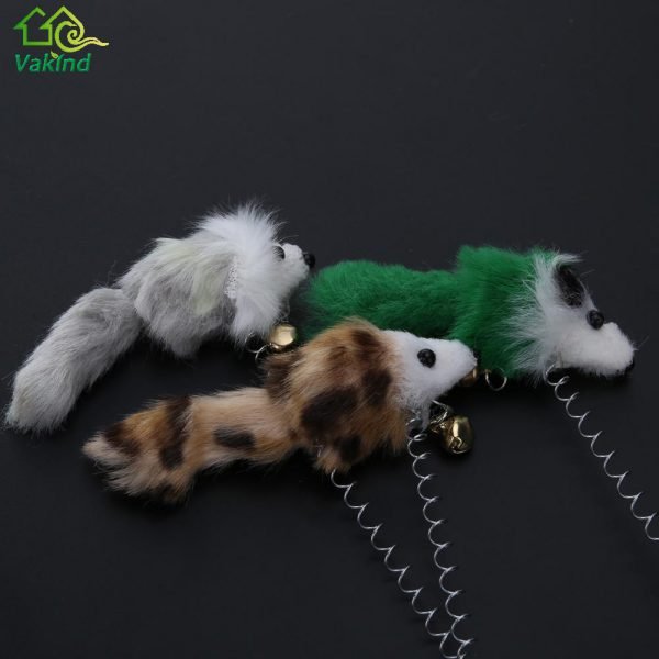 1/3Pcs Funny Cat Toys Elastic Feather False Mouse Bottom Sucker Toys for Cat Kitten Playing Pet Seat Scratch Toy Pet Cat Product - Image 5