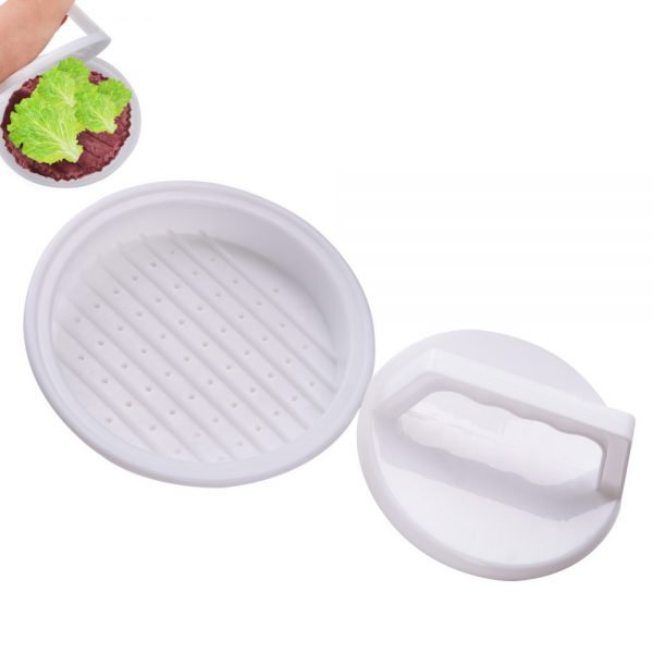 1 Set Round Shape Hamburger Press Food-Grade Plastic Hamburger Meat Beef Grill Burger Press Patty Maker Mold Mould Kitchen Tool - Image 5