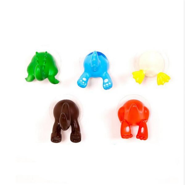 1pcs Cartoon Lovely Animal Tail Rubber Sucker Hook Key Towel Hanger Holder Hooks clothing key hanger wall kitchen accessories - Image 3