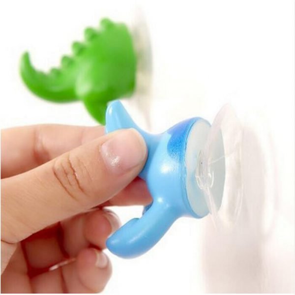 1pcs Cartoon Lovely Animal Tail Rubber Sucker Hook Key Towel Hanger Holder Hooks clothing key hanger wall kitchen accessories - Image 4
