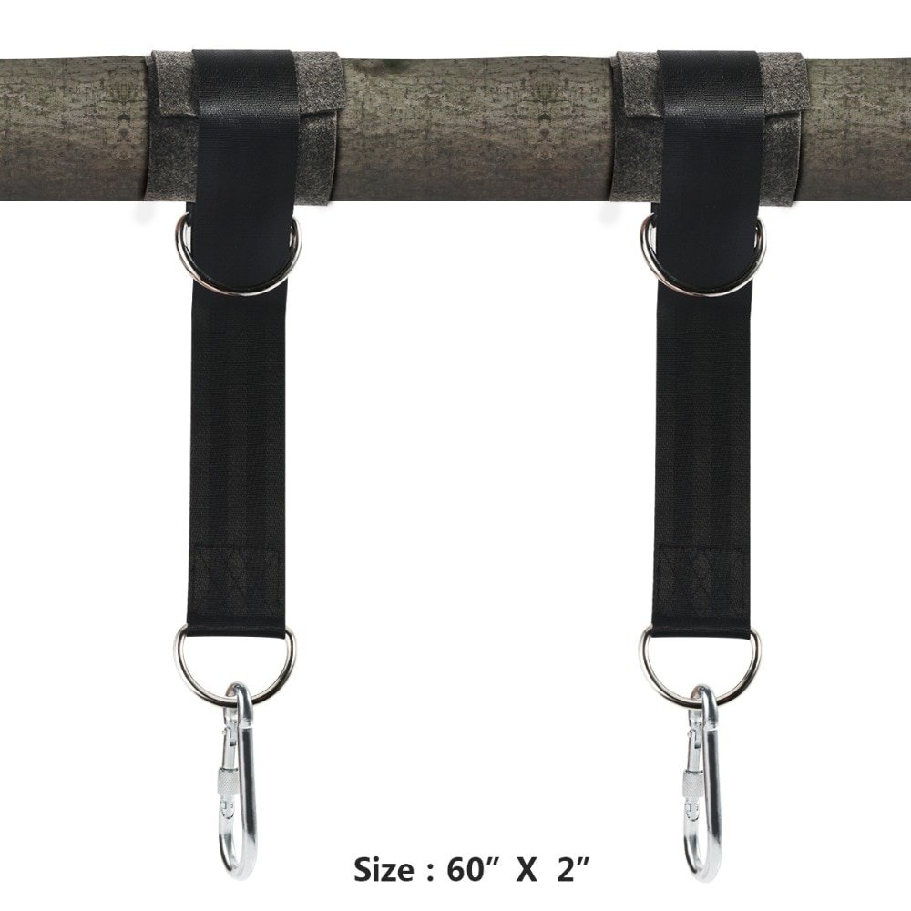 2 Tree Swing Straps Hanging Kit Holds Max 2200 LB with Two ...