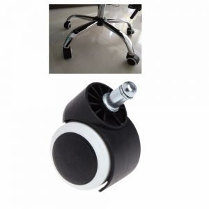 5 Pcs 2" Office Home Chair Swivel Casters Mute Wheel Universal Replacement