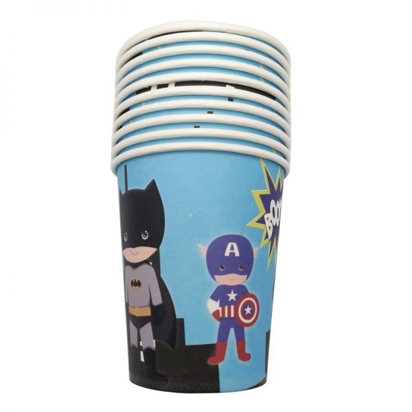 60pcs/lot Happy Birthday Party Batman/Superman/Iron man Plates Decorate Cups Boys Favors Super Hero Theme Baby Shower Napkins - Image 4