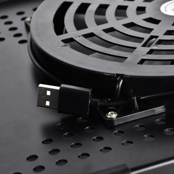 Actionclub 360 Degree Adjustable Laptop Table Portable Foldable Computer Desk Bed Desk With One Big Cooling Fan - Image 4