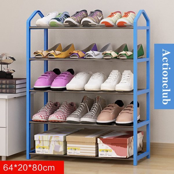 Actionclub Simple Multi-layers Metal Iron Shoe Shelf Student Dormitory Shoe Storage Rack DIY Shoe Cabinet Home Furniture - Image 5