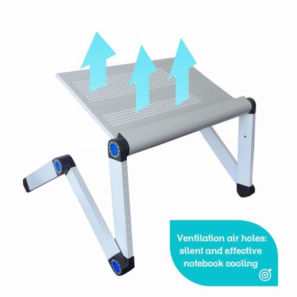 Adjustable Portable Laptop Table Stand Lap Sofa Bed Tray Computer Notebook Desk bed table with Mouse Table ZW-CD06 - Image 3