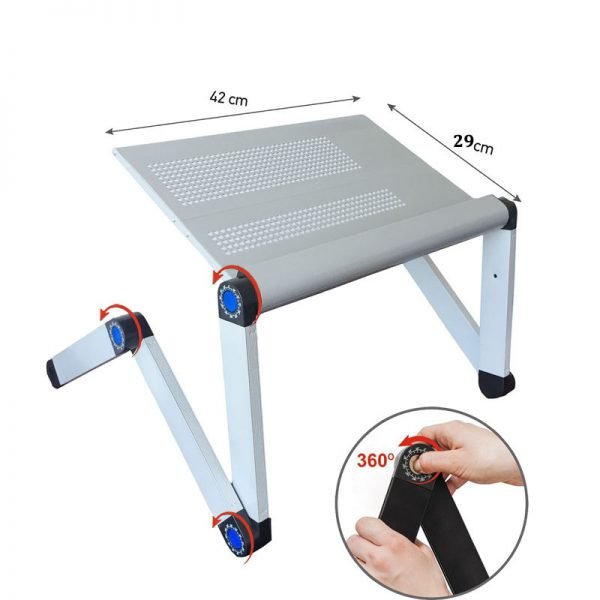 Adjustable Portable Laptop Table Stand Lap Sofa Bed Tray Computer Notebook Desk bed table with Mouse Table ZW-CD06 - Image 4