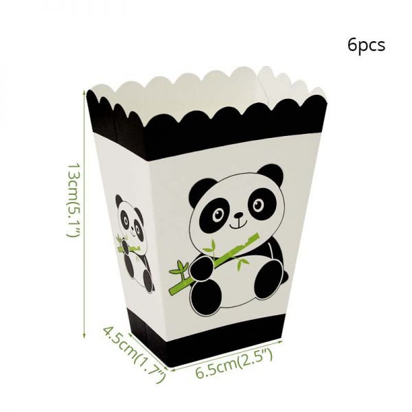 Amawill Panda Party Decorations Supplies Happy Birthday Banner Panda Balloons Cake Toppers Gift Bags For Baby Shower Boy Girl 7D - Image 4