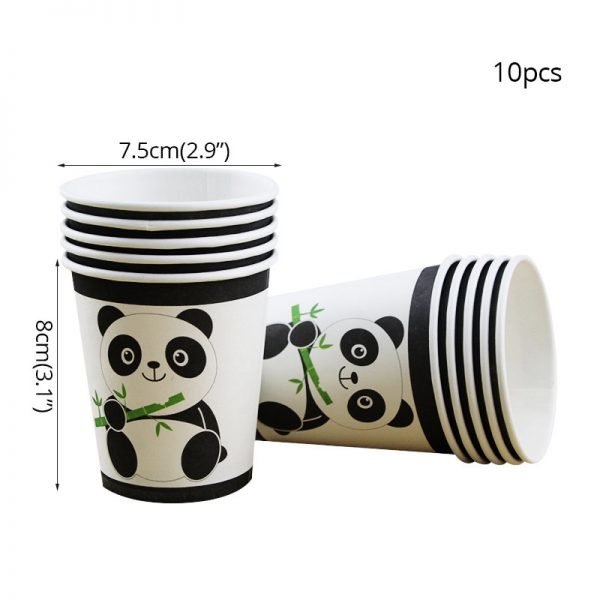 Amawill Panda Party Decorations Supplies Happy Birthday Banner Panda Balloons Cake Toppers Gift Bags For Baby Shower Boy Girl 7D - Image 5