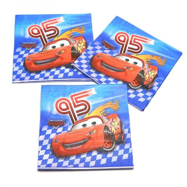 Cartoon Dinsey Cars Theme Paper Cup Plate Straw Child Boy Lightning McQueen Birthday Gift Bag Banner Candy Box Tablecloth Supply - Image 6