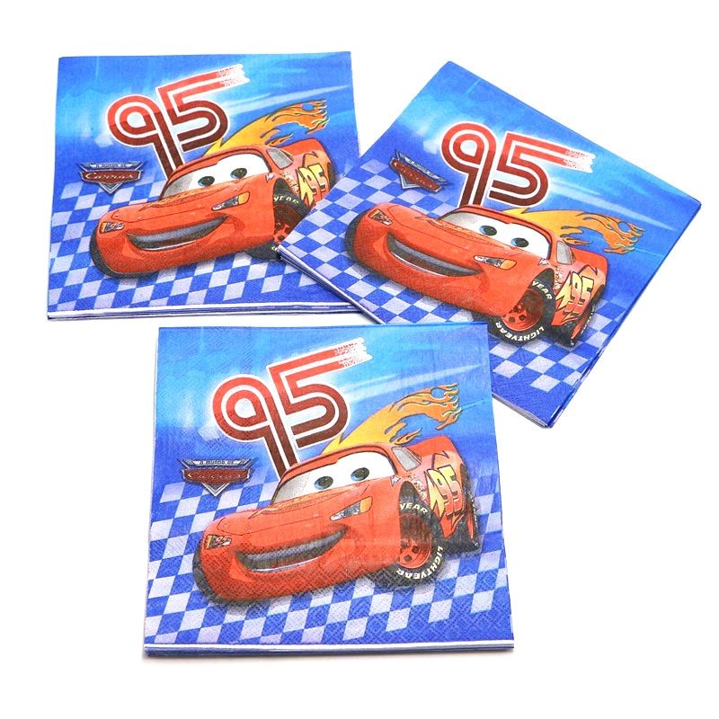 Cartoon Dinsey Cars Theme Paper Cup Plate Straw Child Boy Lightning McQueen Birthday Gift Bag Banner Candy Box Tablecloth Supply - Image 6