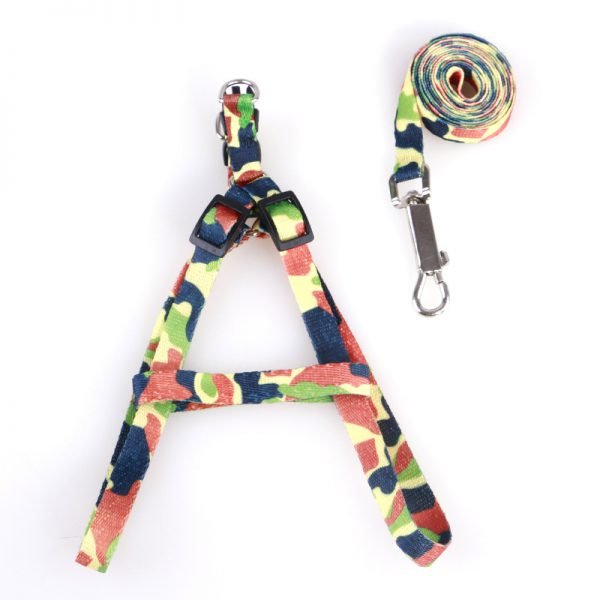 Cat Dog Collar Harness And Leash Adjustable Nylon Pet Traction Cat Kitten Halter Collar Cats Products For Pet Harness Belt - Image 6