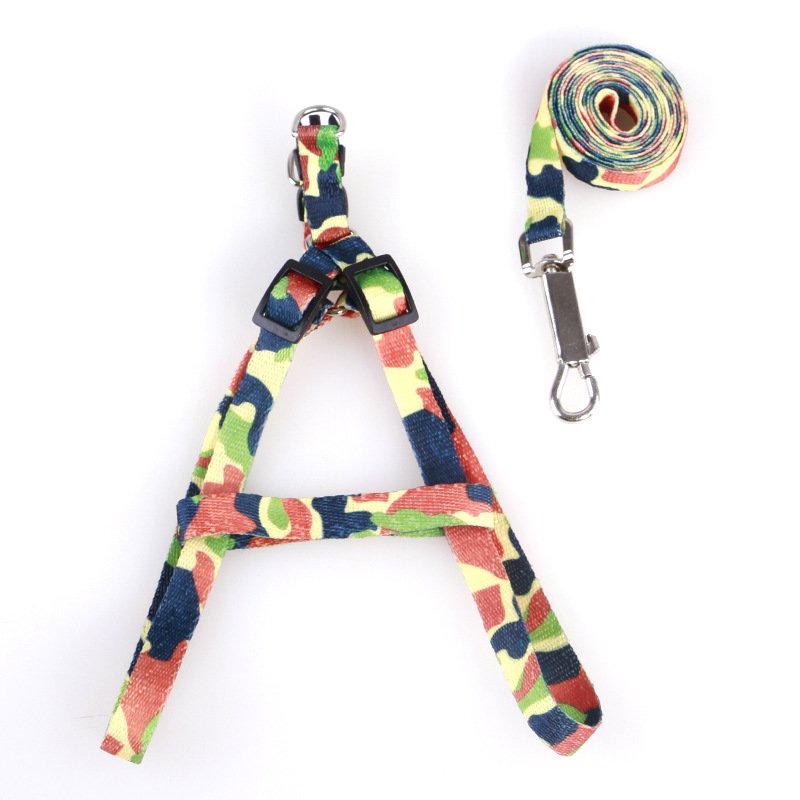 Cat Dog Collar Harness And Leash Adjustable Nylon Pet Traction Cat Kitten Halter Collar Cats Products For Pet Harness Belt - Image 6
