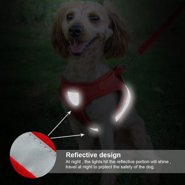 Cat Harness and Leash Set Reflective Kitten Puppy Dogs Jacket Mesh Pet Clothes For Small Dogs Pet Chihuahua Yorkies Pug - Image 4