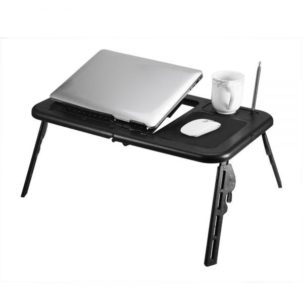 Computer Desk Portable Adjustable Foldable Laptop Notebook Lap PC Folding Desk Table Vented Stand Bed Office Bedroom Lap Table - Image 2