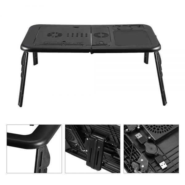 Computer Desk Portable Adjustable Foldable Laptop Notebook Lap PC Folding Desk Table Vented Stand Bed Office Bedroom Lap Table - Image 4