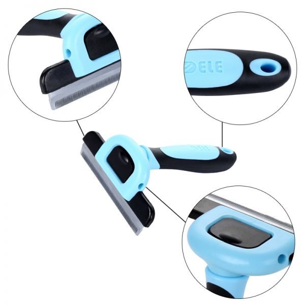 Detachable Pet furmins Hair Removal Comb Dog Short Medium Hair Brush Handle Beauty Brush Accessories Comb for Cats Grooming Tool - Image 3