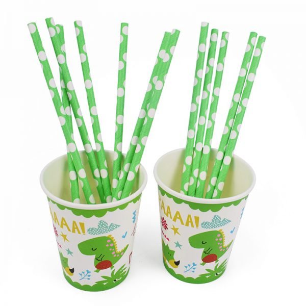 Dinosaur Theme Tableware Birthday Party Decoration Kids plate Cups hats Tablecloth Balloon Flag Straw Party Supplies - Image 2