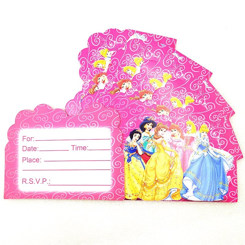Disney Six Princess Theme Snow White Birthday Party Decoration Cinderella Theme Tablecloth Cup Plate Party Baby Shower Supplies - Image 5