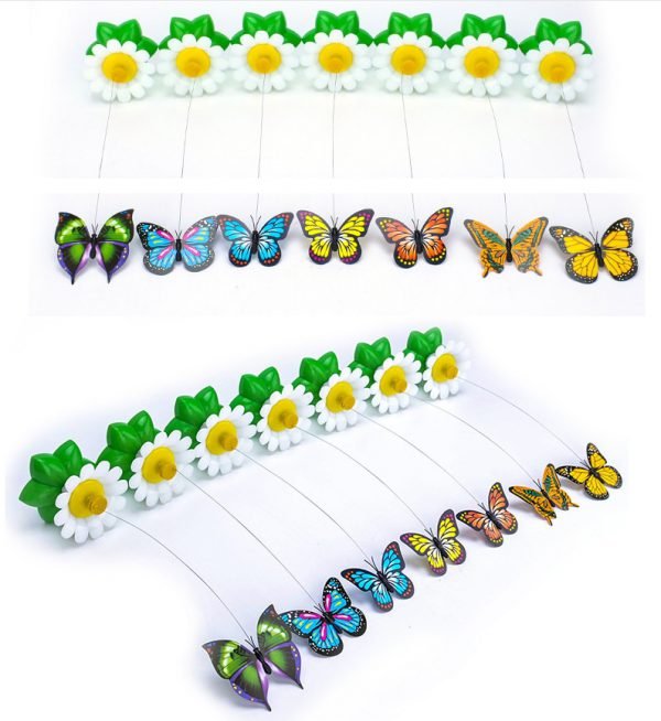 Electric Rotating Colorful Butterfly Funny dog Cat Toys bird Pet Seat Scratch Toy For Cat Kitten dog cats intelligence trainning - Image 2