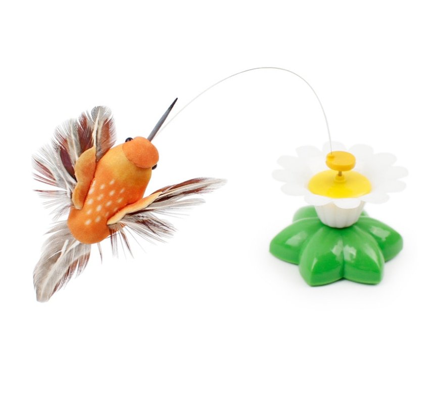 Electric Rotating Colorful Butterfly Funny dog Cat Toys bird Pet Seat Scratch Toy For Cat Kitten dog cats intelligence trainning - Image 5