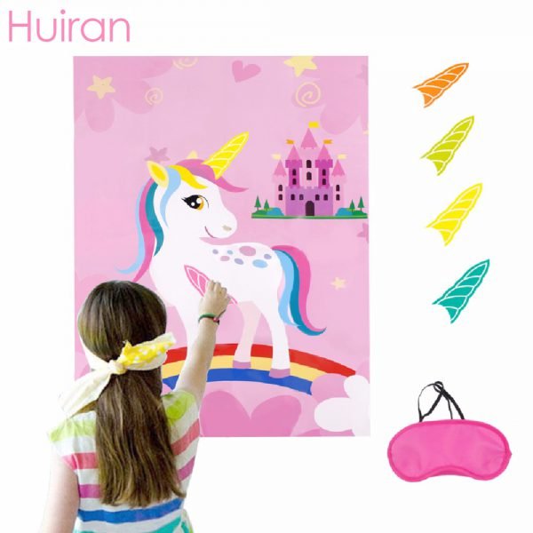 Huiran Unicorn Disposable Tableware Disposable Paper Plate Cups Unicorn Birthday Party Decorations Kids Party Supplies Unicornio - Image 5